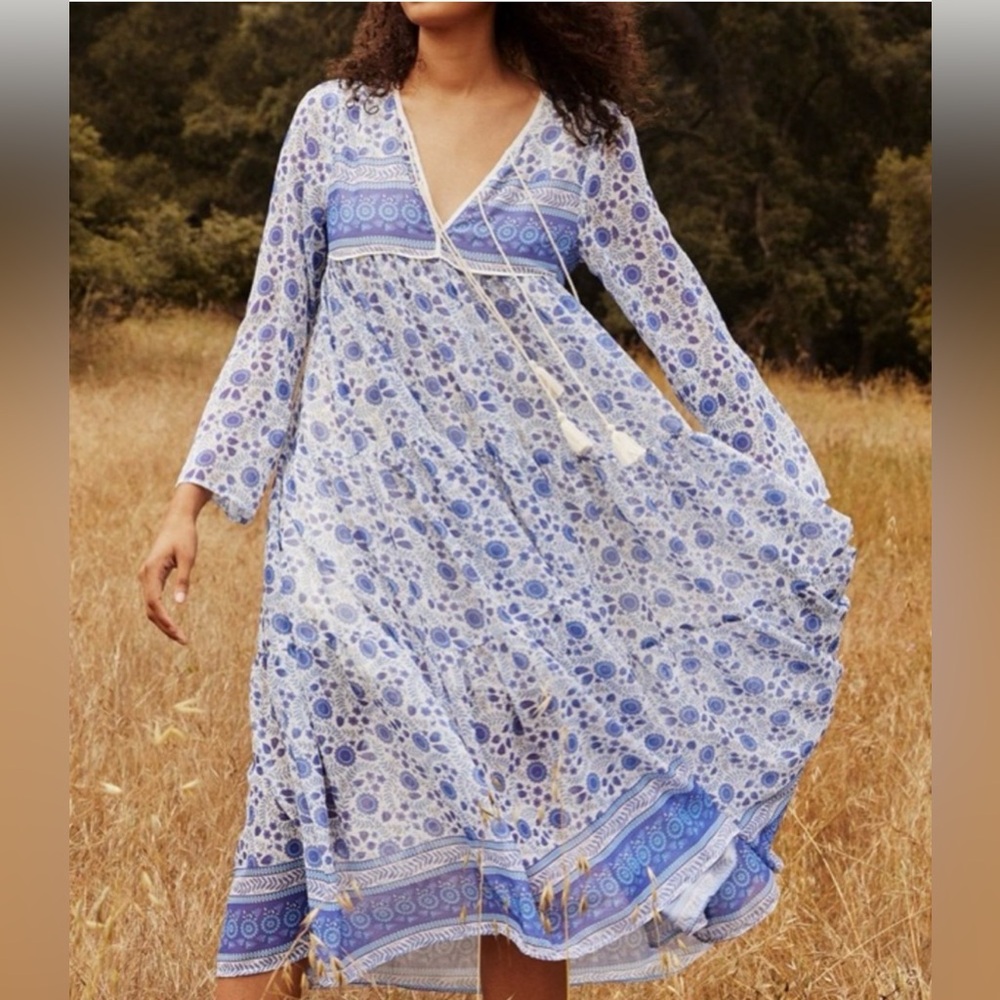 Christy Dawn The Paloma Dress in Periwinkle Suzani - Picture 6 of 11